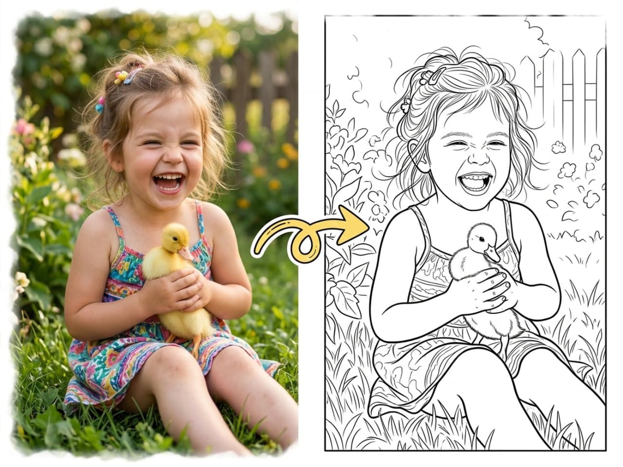 Child and Duck