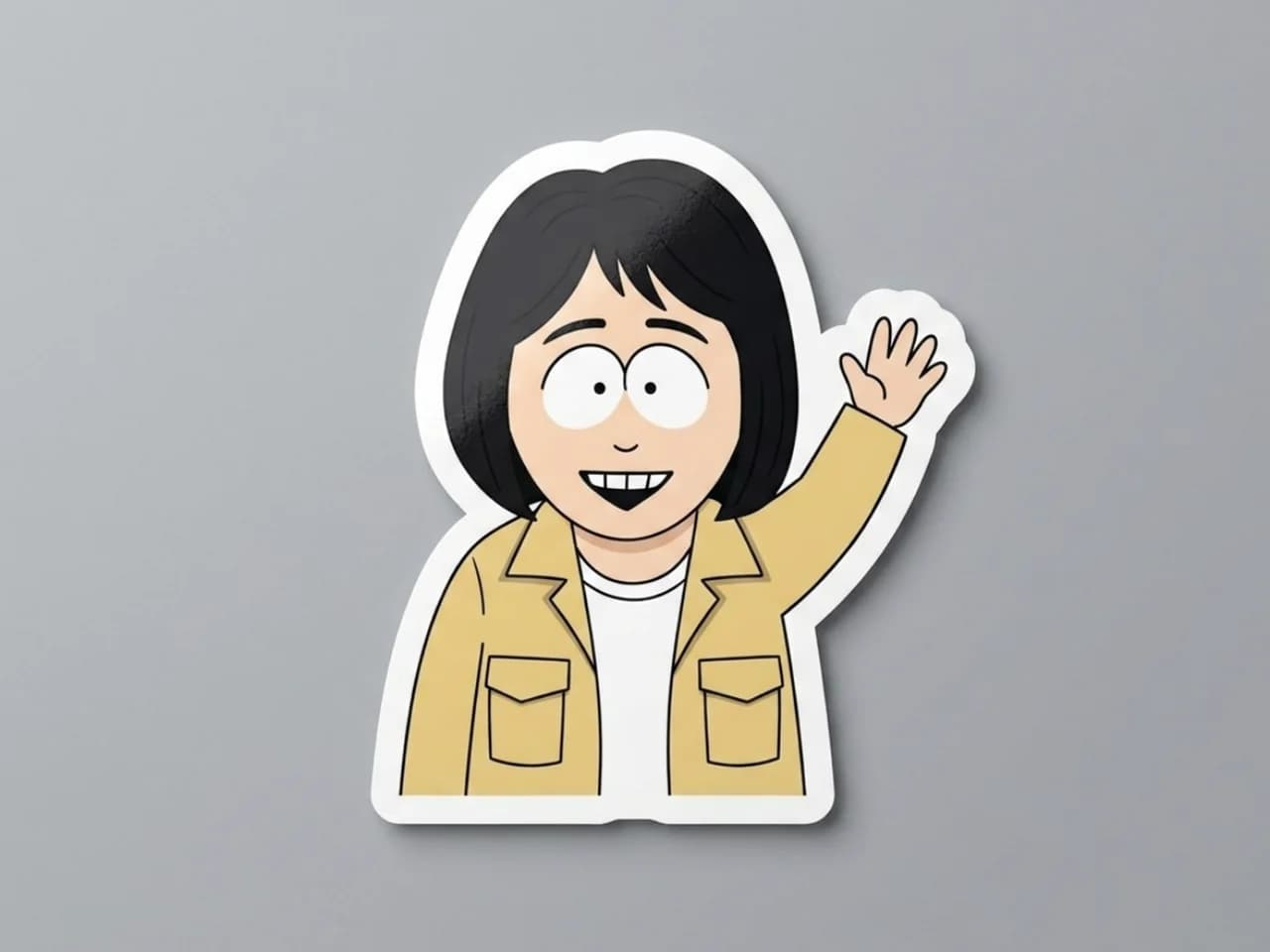 Collection of clean cutout South Park style character stickers